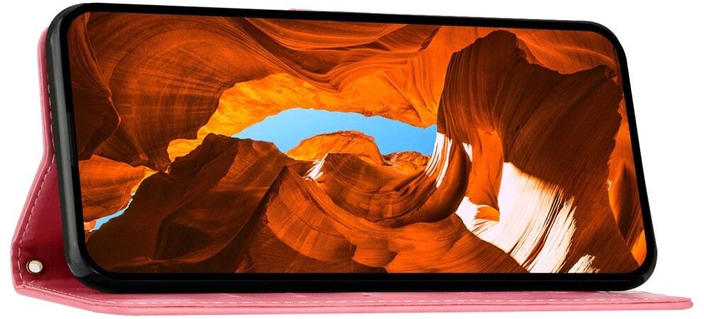 Trolsk Imprint Flower Wallet (iPhone 16 Plus) - Svart | iPhone - iPhone 16 Plus - Skal & fodral - Läderfodral | AlltMobil
