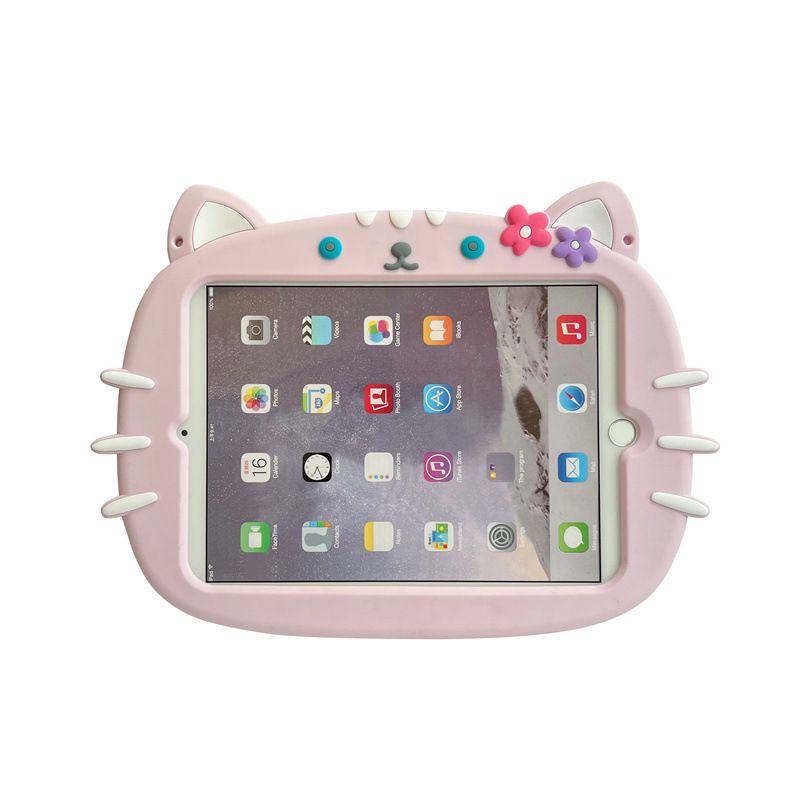 Trolsk Kids Case with strap - Pink Cat (iPad Air 11 (2024-2025)) |  | AlltMobil
