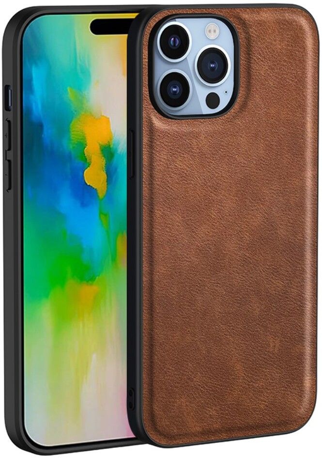 Trolsk Leather Back Cover (iPhone 16 Pro) - Svart | iPhone - iPhone 16 Pro - Skal & fodral - Läderfodral | AlltMobil