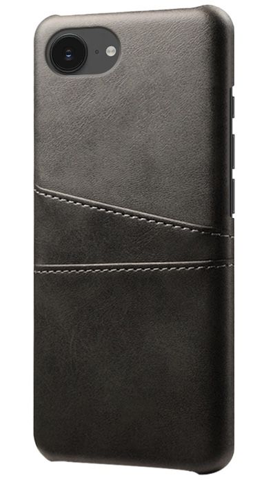 Trolsk Leather Card Case (iPhone 16e) - Svart |  | AlltMobil