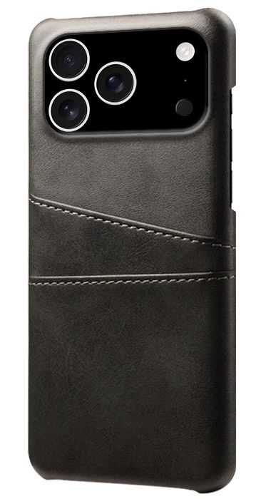 Trolsk Leather Card Case (iPhone 17 Pro) - Svart |  | AlltMobil