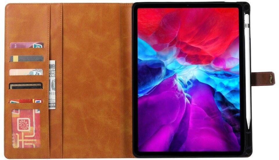 Trolsk Leather Wallet Folio (iPad Air 13/Pro 12,9) - Svart | iPad - iPad Air 13 (2024-2025) - Skal & fodral - Fodral | AlltMobil