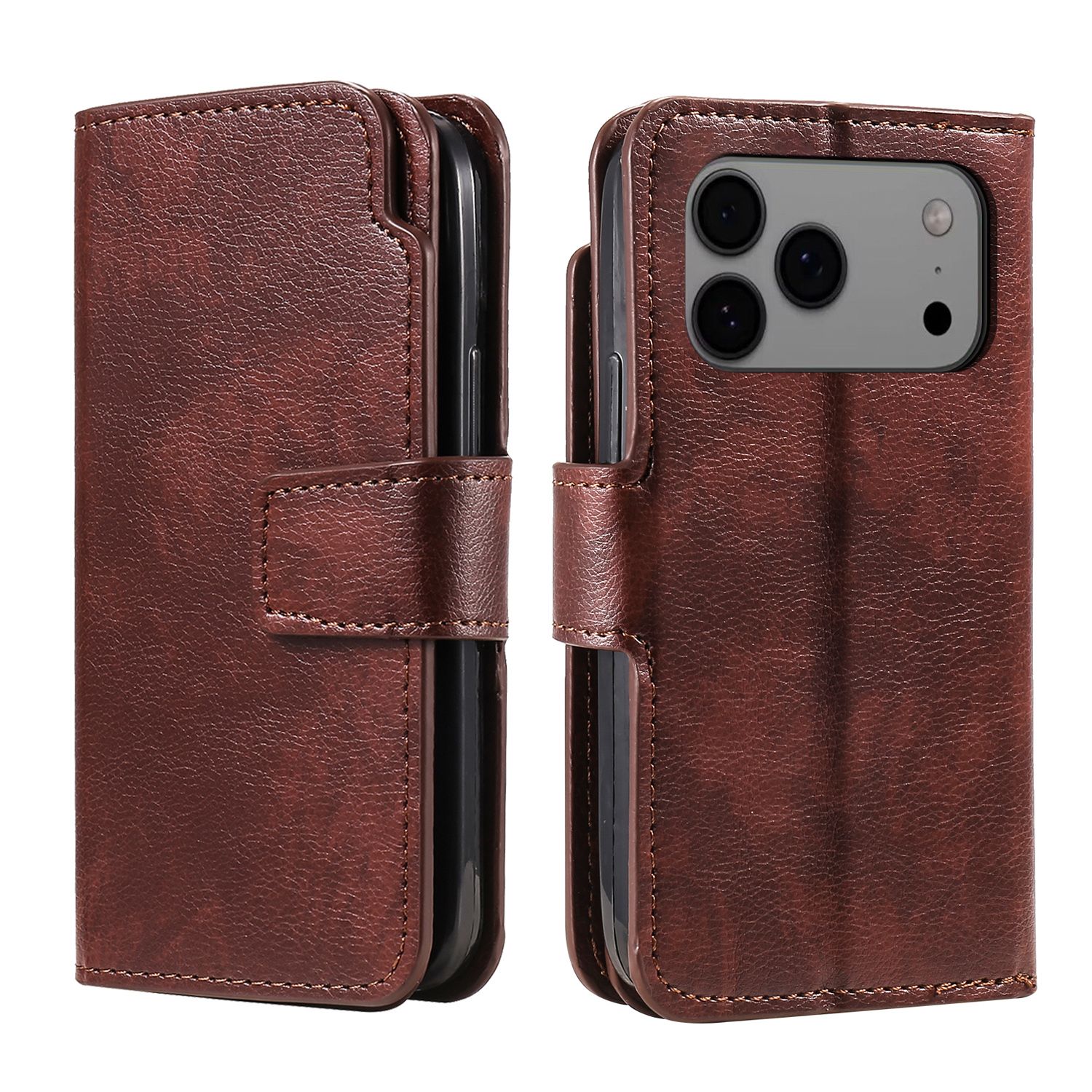 Trolsk Leather Wallet (iPhone 17 Pro) - Svart |  | AlltMobil