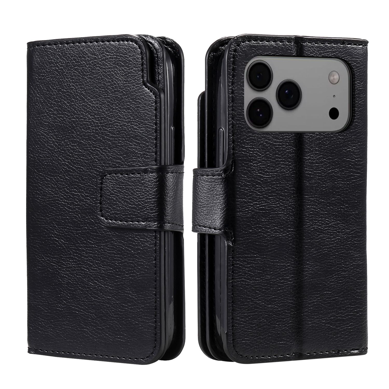 Trolsk Leather Wallet (iPhone 17 Pro Max) - Svart |  | AlltMobil