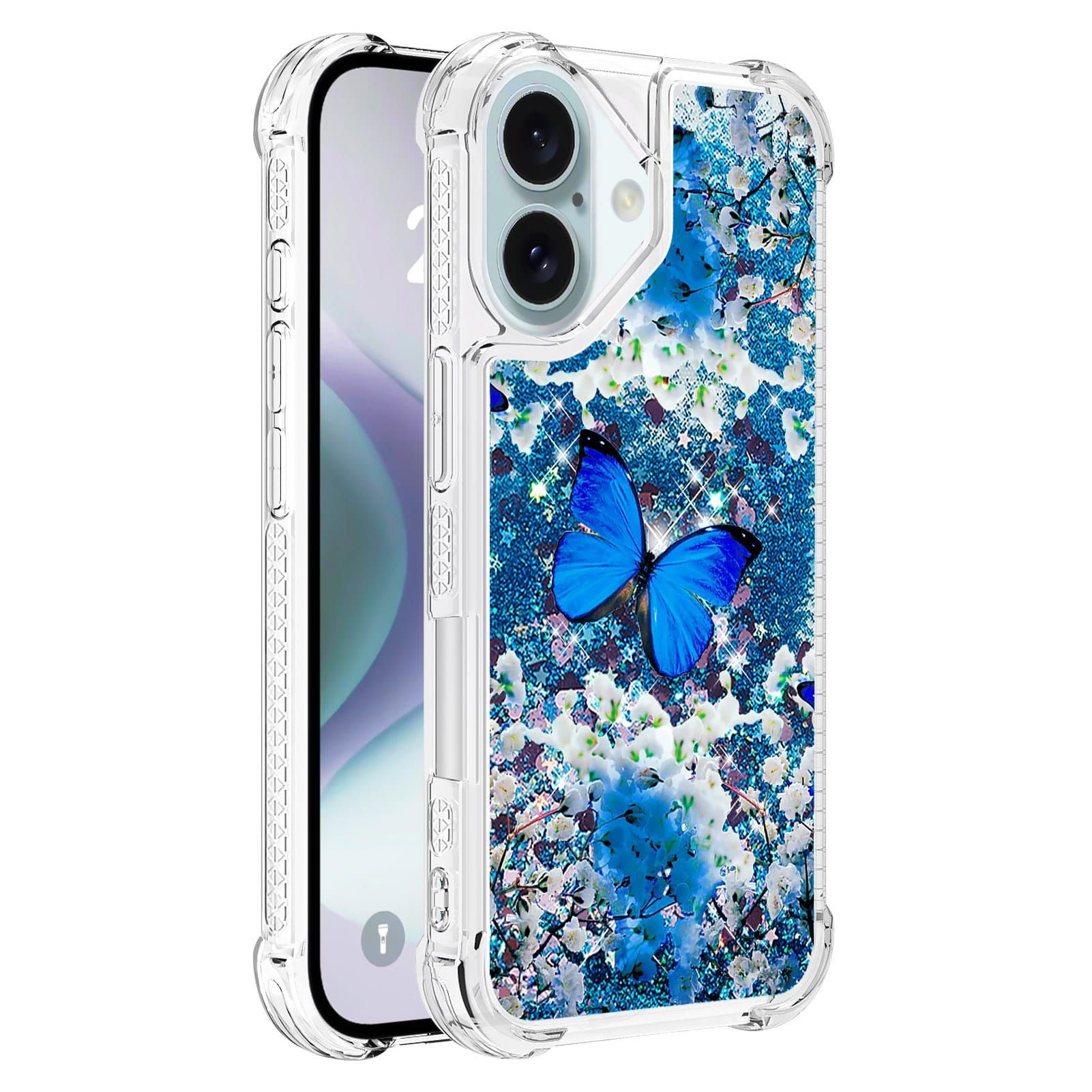 Trolsk Liquid Glitter Case - Butterfly (iPhone 16 Plus) |  | AlltMobil