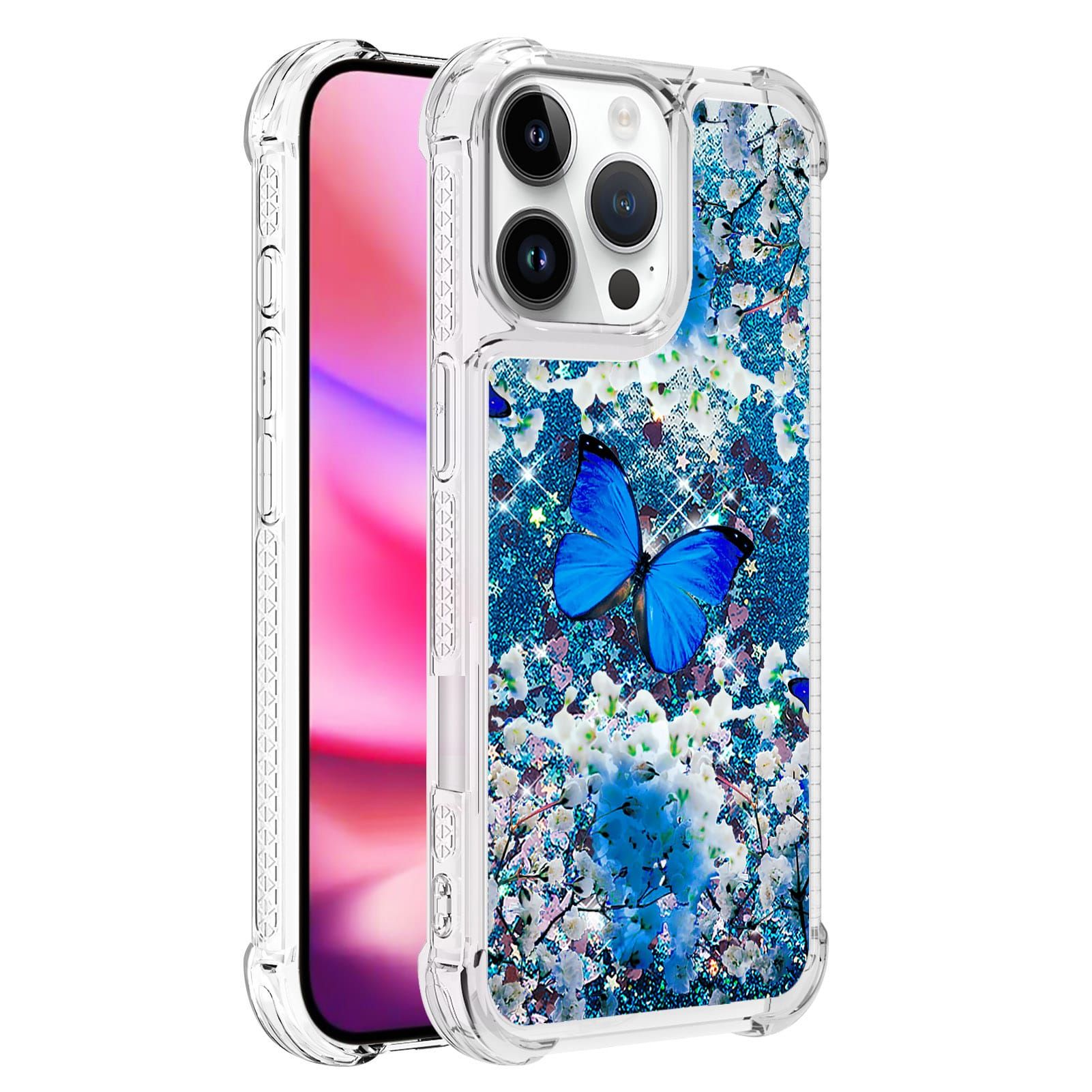 Trolsk Liquid Glitter Case - Butterfly (iPhone 16 Pro) |  | AlltMobil