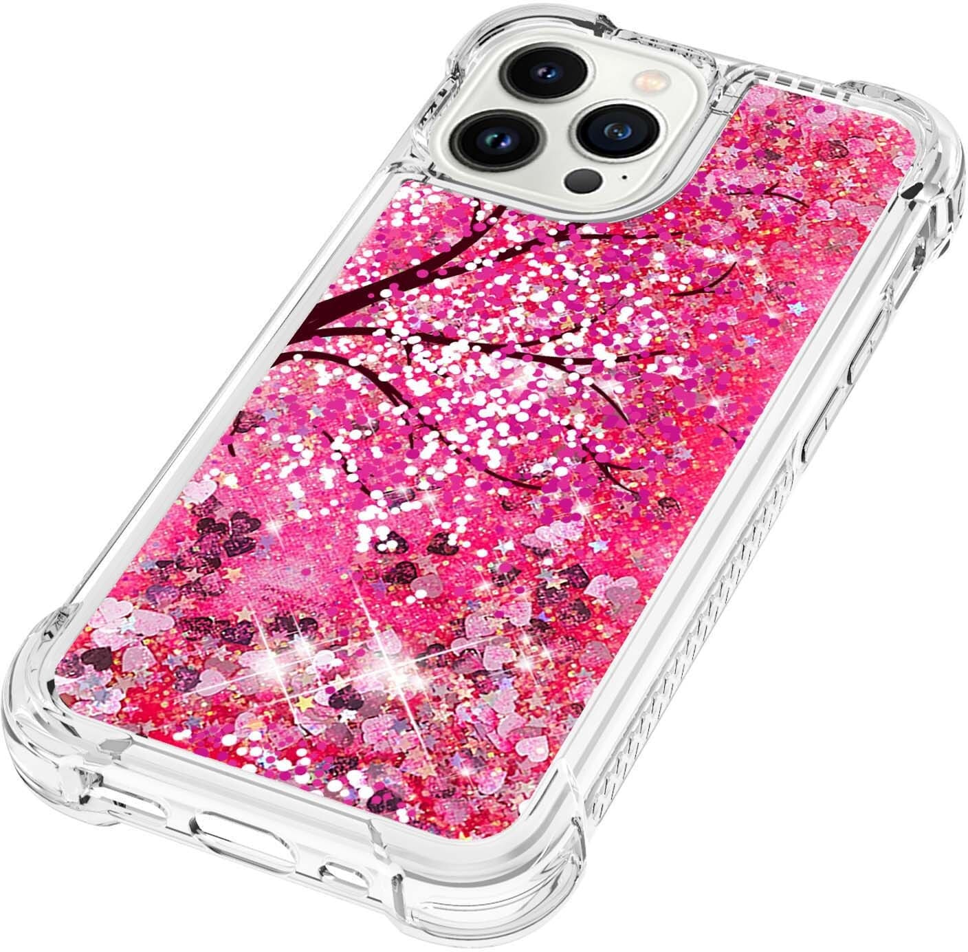Trolsk Liquid Glitter Case Pink (iPhone 13 Pro Max) skal
