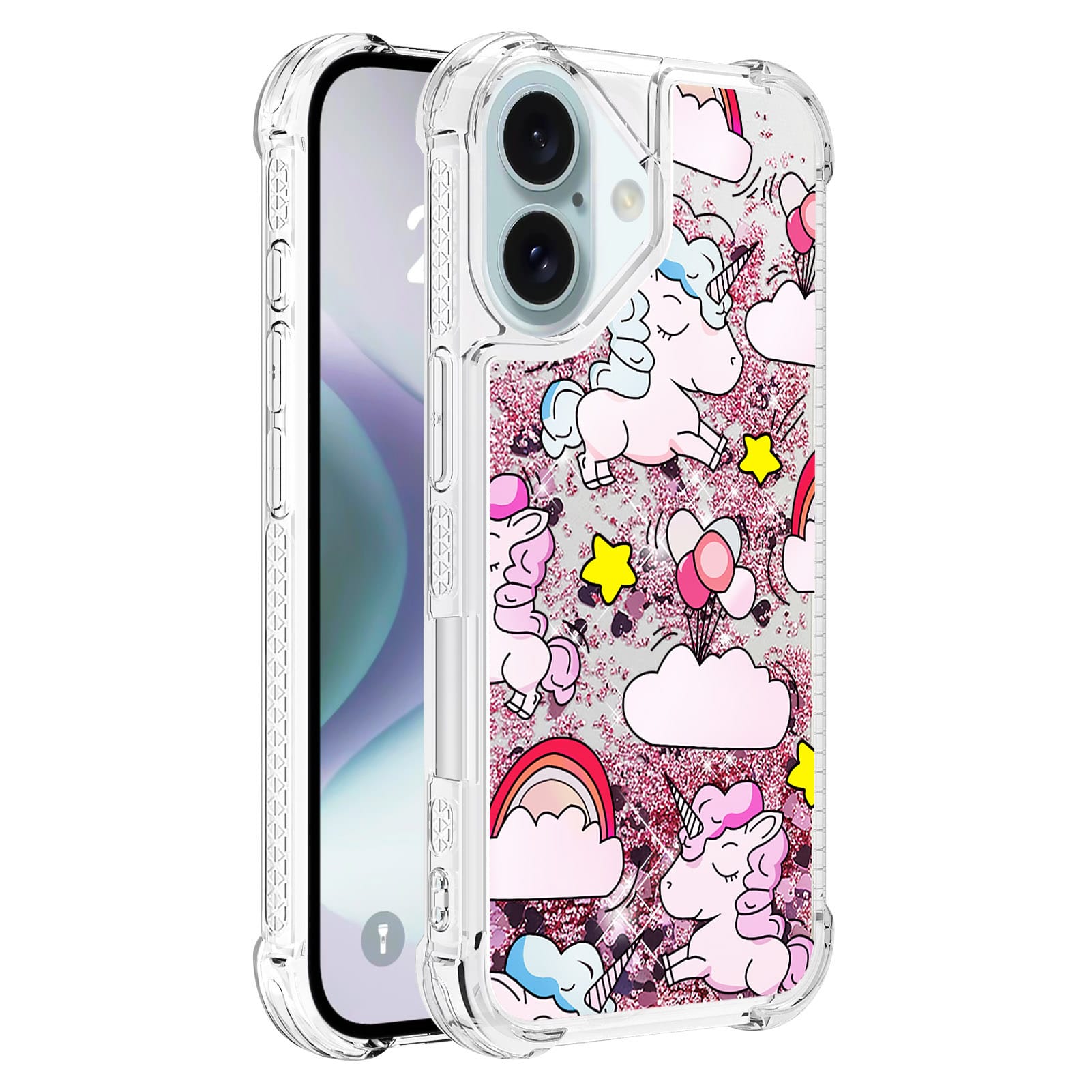 Trolsk Liquid Glitter Case - Unicorn (iPhone 16 Plus) |  | AlltMobil
