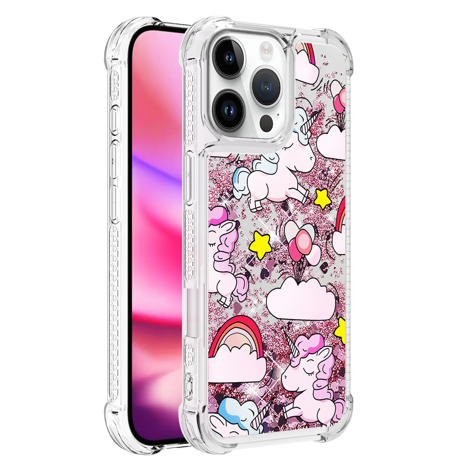 Trolsk Liquid Glitter Case - Unicorn (iPhone 16 Pro) |  | AlltMobil