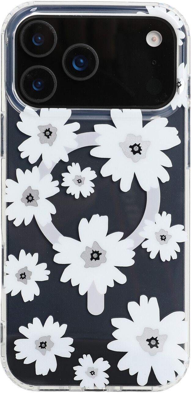 Trolsk Mobilskal med MagSafe - Vita Blommor (iPhone 17 Pro Max) | iPhone - iPhone 17 Pro Max - Skal & fodral - Hårda skal | AlltMobil