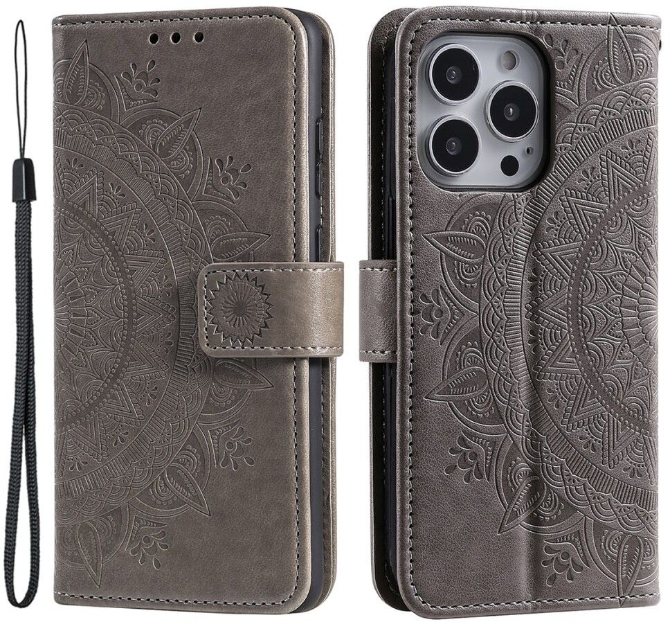 Trolsk Mandala Wallet with Strap (iPhone 16 Pro Max) - Roséguld | iPhone - iPhone 16 Pro Max - Skal & fodral - Plånboksfodral | AlltMobil