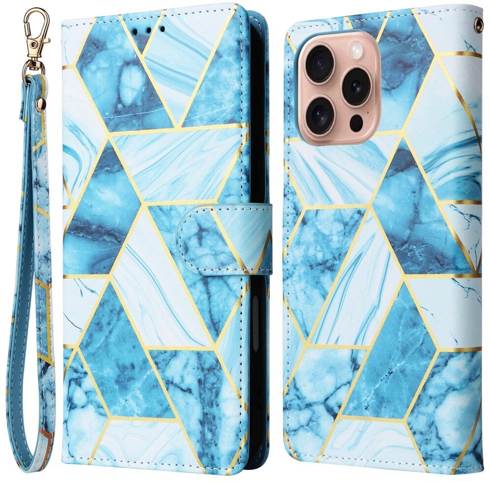 Trolsk Marble Triangle Wallet (iPhone 16 Pro) | iPhone - iPhone 16 Pro Max - Barntillbehör - Skal & fodral | AlltMobil