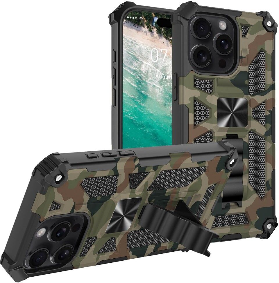 Trolsk Military Camouflage Case (iPhone 16 Pro) | iPhone - iPhone 16 Pro - Skal & fodral - Extra tåliga | AlltMobil