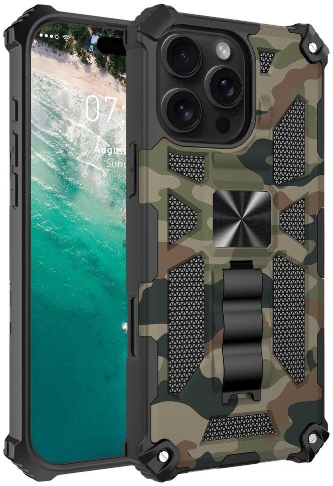 Trolsk Military Camouflage Case (iPhone 16 Pro Max) | iPhone - iPhone 16 Pro Max - Skal & fodral - Extra tåliga | AlltMobil