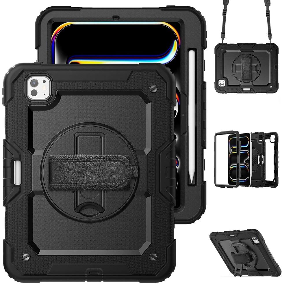 Trolsk Multi-function Case (iPad Pro 11 (2024)) - Svart | iPad - iPad Pro 11 (2024) - Barntillbehör - Skal & fodral | AlltMobil
