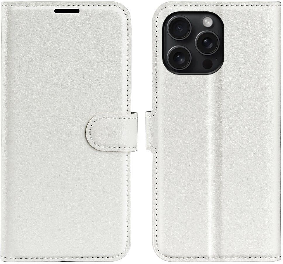 Trolsk Plånboksfodral (iPhone 16 Pro) - Vit | iPhone - iPhone 16 Pro - Skal & fodral - Läderfodral | AlltMobil