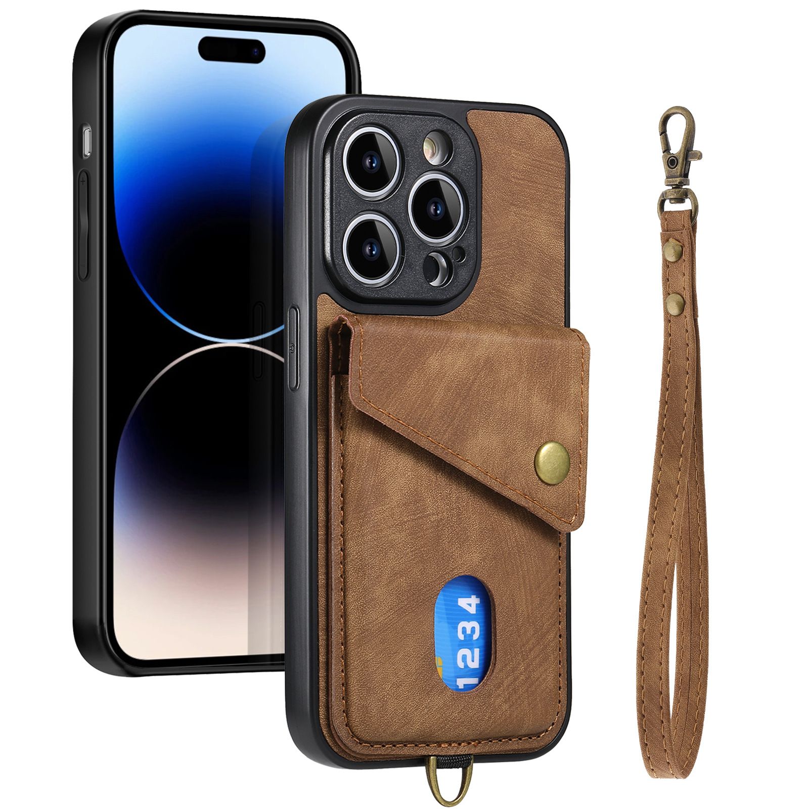 Trolsk Plånboksskal med Handrem (iPhone 12 Pro Max) - Svart | iPhone - iPhone 12 Pro Max - Skal & fodral - Plånboksfodral | AlltMobil