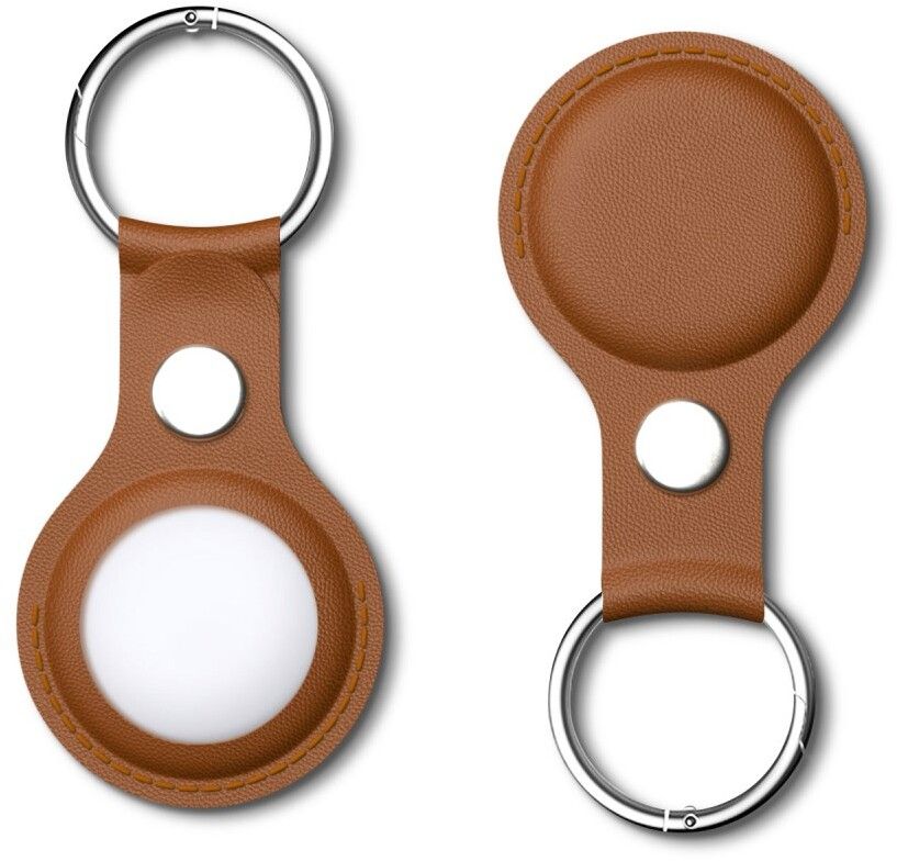 Trolsk PU Leather Key Ring (Apple AirTag) - Svart | Tillbehör - Smarta hem - AirTag - Fodral & hållare - Nyckelringar - Läder | AlltMobil