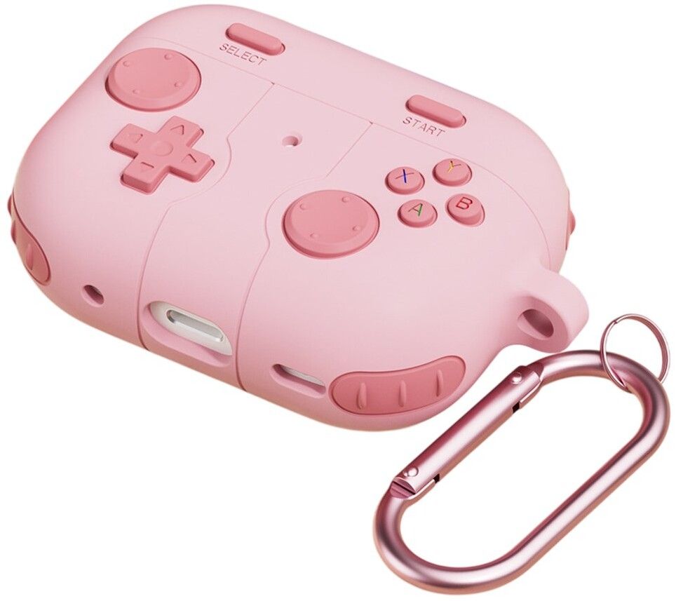 Trolsk Silikonskal Retro Gamepad (AirPods Pro 3) - Rosa | AirPods - AirPods Pro 3 - Fodral - Silikon - TPU | AlltMobil