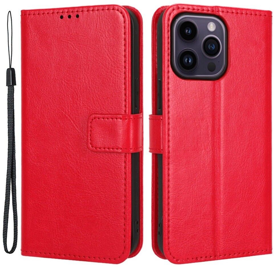 Trolsk Rött Fodral (iPhone 14 Pro) | iPhone - iPhone 14 Pro - Skal & fodral - Läderfodral | AlltMobil