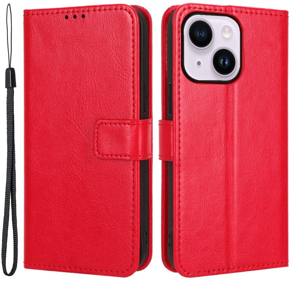 Trolsk Rött Fodral (iPhone 15) | iPhone - iPhone 15 - Skal & fodral - Läderfodral | AlltMobil