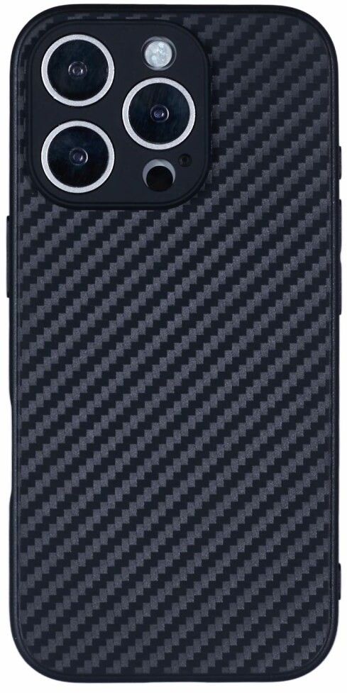 Trolsk Skal med Kolfibermönster (iPhone 16 Pro) | iPhone - iPhone 16 Pro - Skal & fodral - Silikon - TPU | AlltMobil