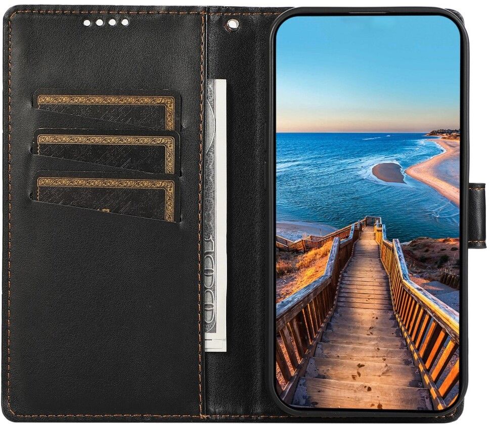 Trolsk Sophisticated Wallet (iPhone 16 Pro Max) - Svart | iPhone - iPhone 16 Pro Max - Skal & fodral - Läderfodral | AlltMobil