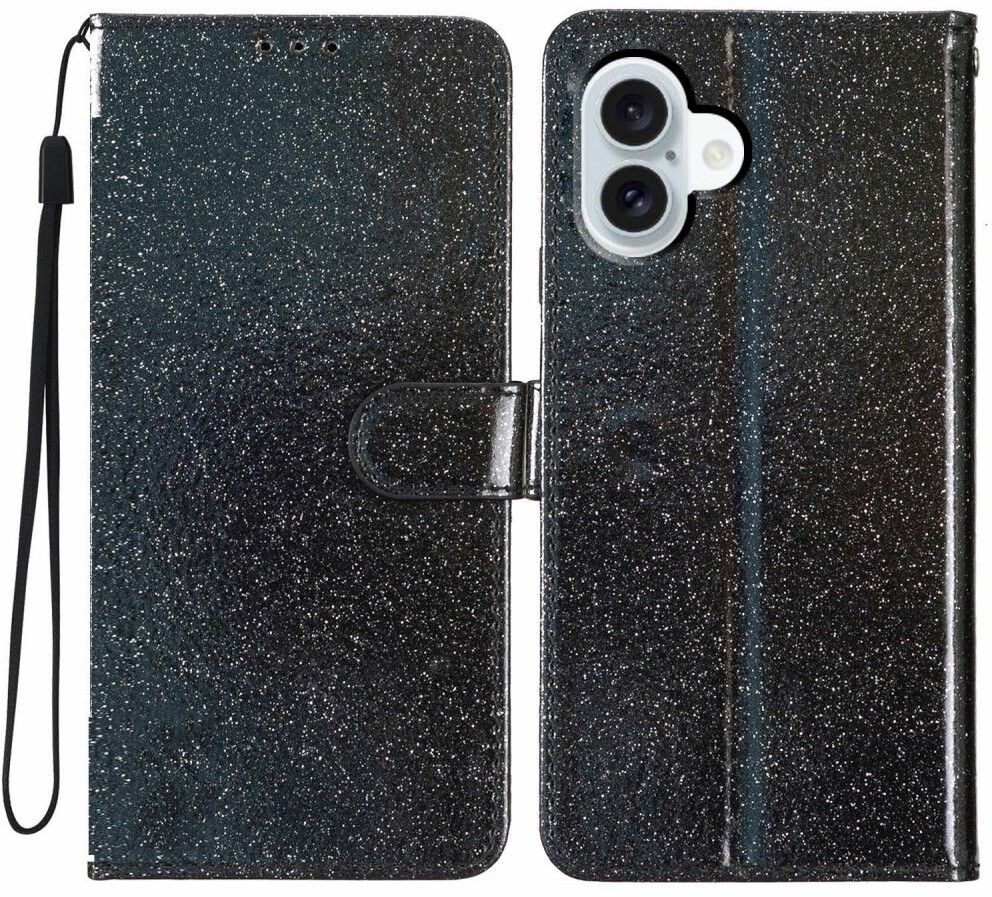 Trolsk Sparkle Wallet (iPhone 17) - Svart | iPhone - iPhone 17 - Skal & fodral - Läderfodral | AlltMobil