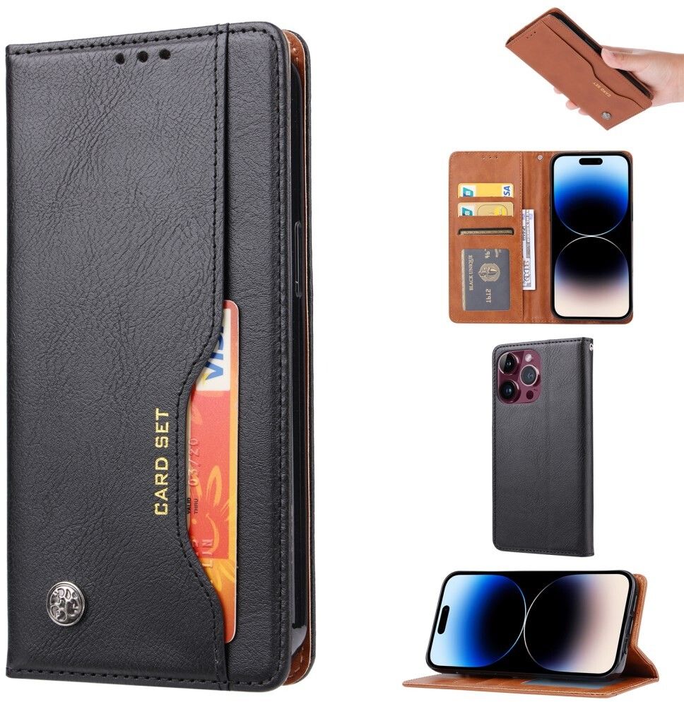 Trolsk Svart Telefonfodral (iPhone 15 Pro) | iPhone - iPhone 15 Pro - Skal & fodral - Läderfodral | AlltMobil