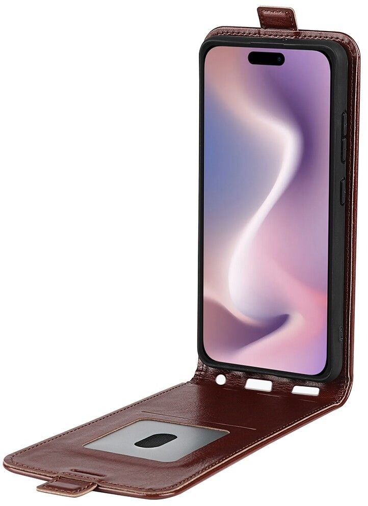 Trolsk Vertical Flip Cover (iPhone 16) - Svart | iPhone - iPhone 16 - Skal & fodral - Läderfodral | AlltMobil