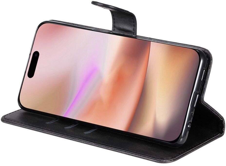 Trolsk Zipper Wallet (iPhone 16 Plus) - Svart | iPhone - iPhone 16 Plus - Skal & fodral - Läderfodral | AlltMobil