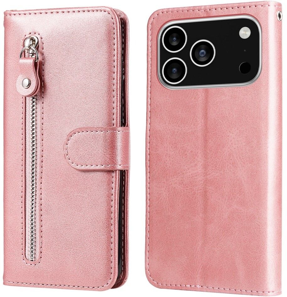 Trolsk Zipper Wallet (iPhone 17 Pro) - Svart | iPhone - iPhone 17 Pro - Skal & fodral - Läderfodral | AlltMobil