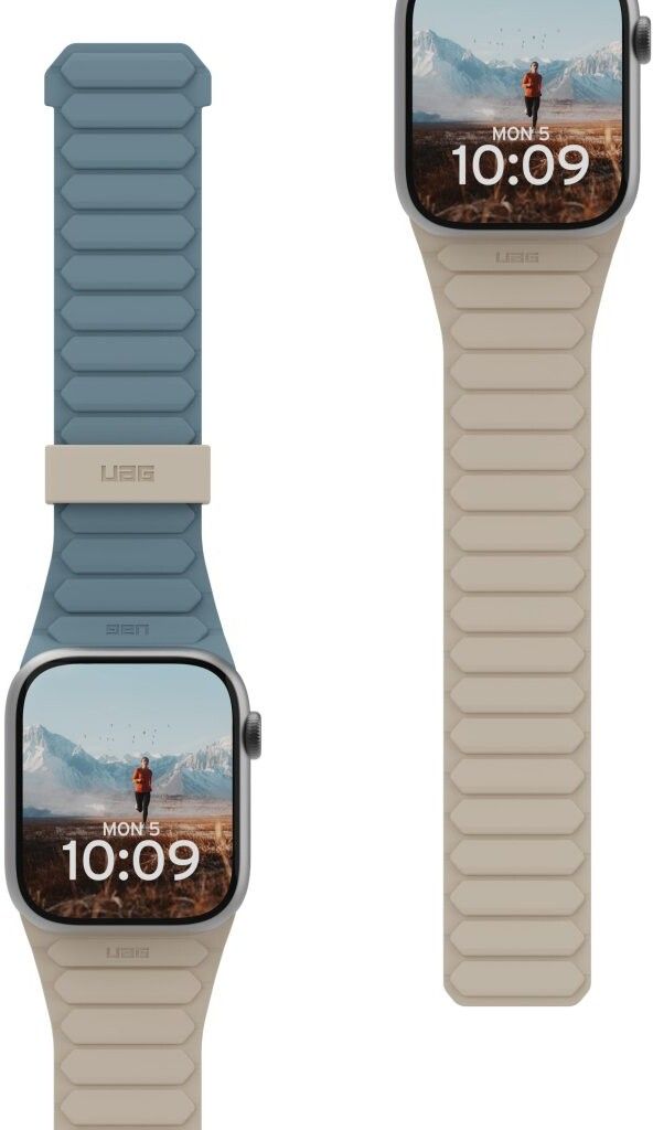 UAG Pathfinder Strap (Watch 49/46/45/44/42mm) - Orange/grön | Apple Watch - Generella tillbehör - Armband - Series 1-9 42-45mm - Silikonarmband | AlltMobil