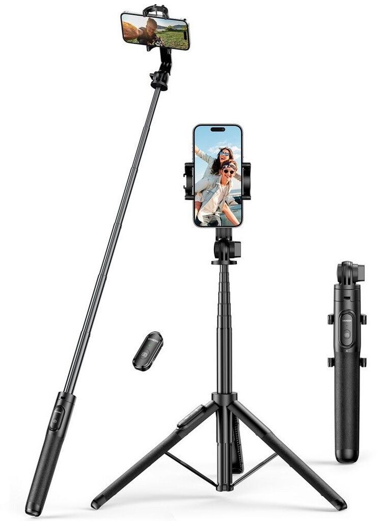 Ugreen Selfie Stick with Telescopic Tripod and Bluetooth Remote | iPhone - Generella tillbehör - Foto & film - Selfiepinne | AlltMobil