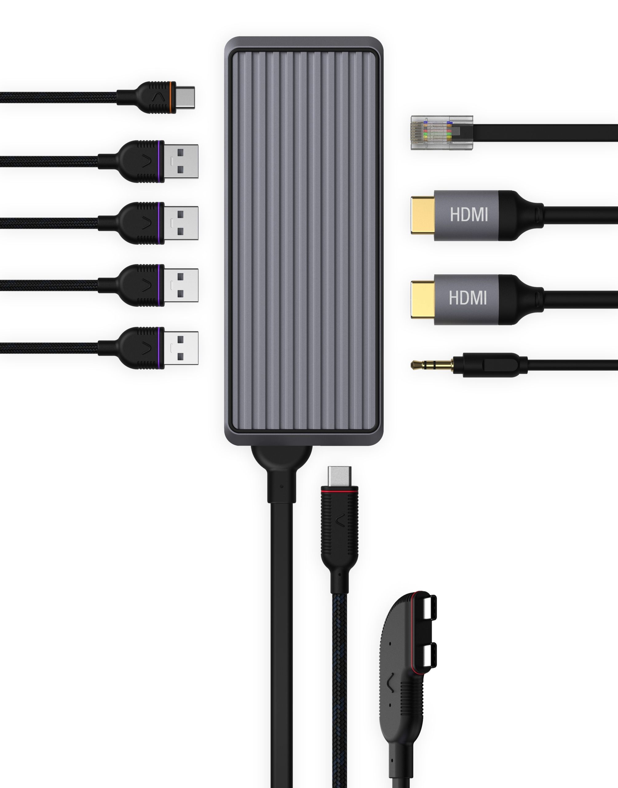 Unisynk USB-C-Hubb V2 8 portar - Mac-tillbehör