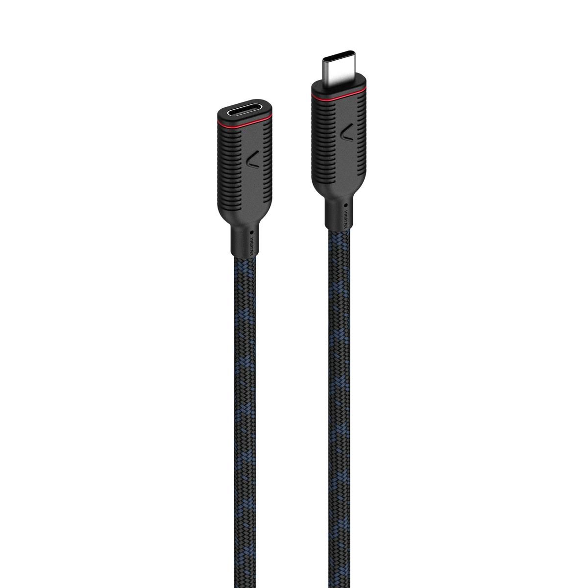 Unisynk USB-C Förlängningskabel | Tillbehör - Kablar - USB-C till USB-C-kablar | AlltMobil
