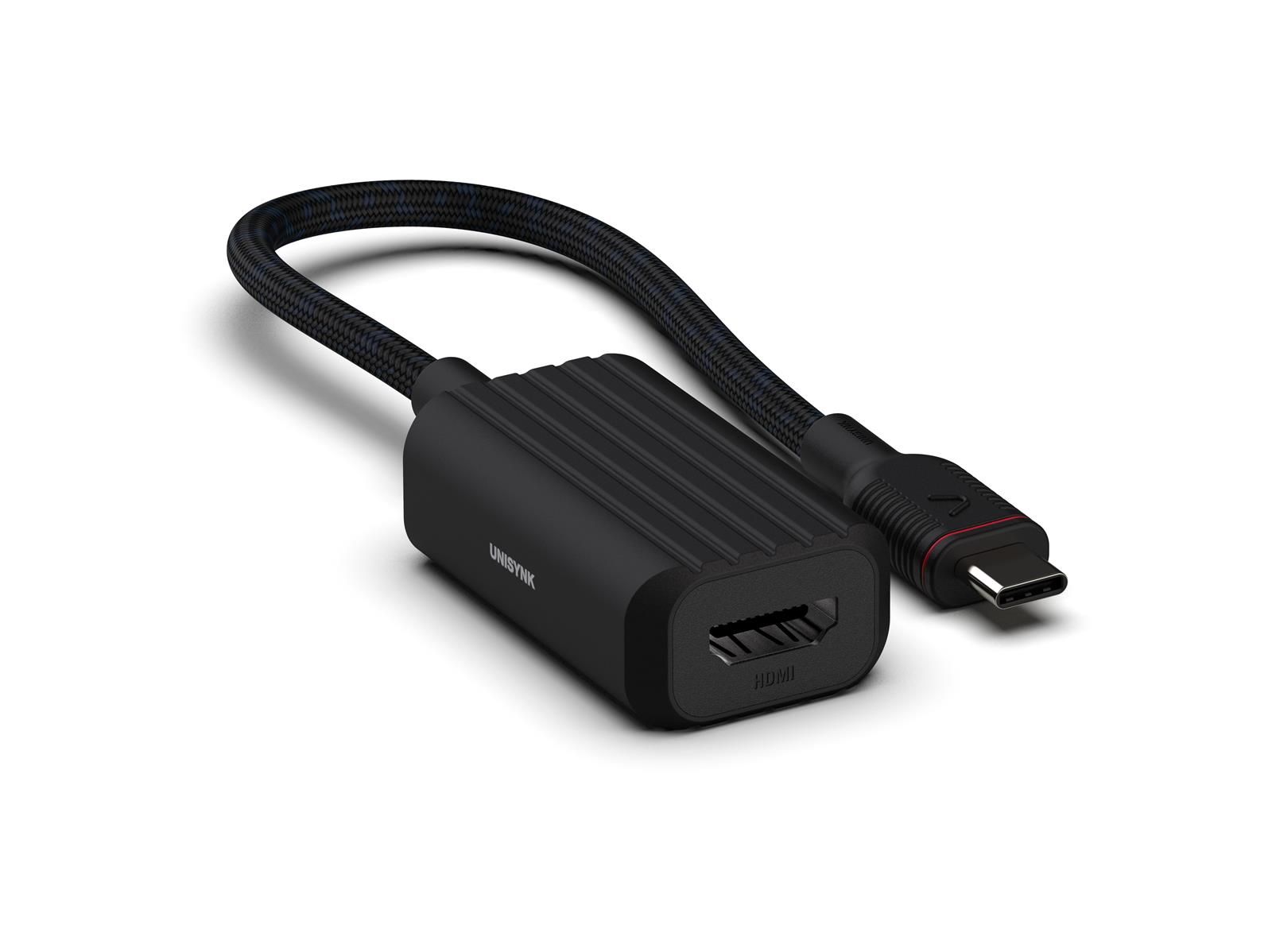 Unisynk USB-C to HDMI 4K Adapter - Svart | Tillbehör - Kablar - Adaptrar - USB-C-adaptrar | AlltMobil