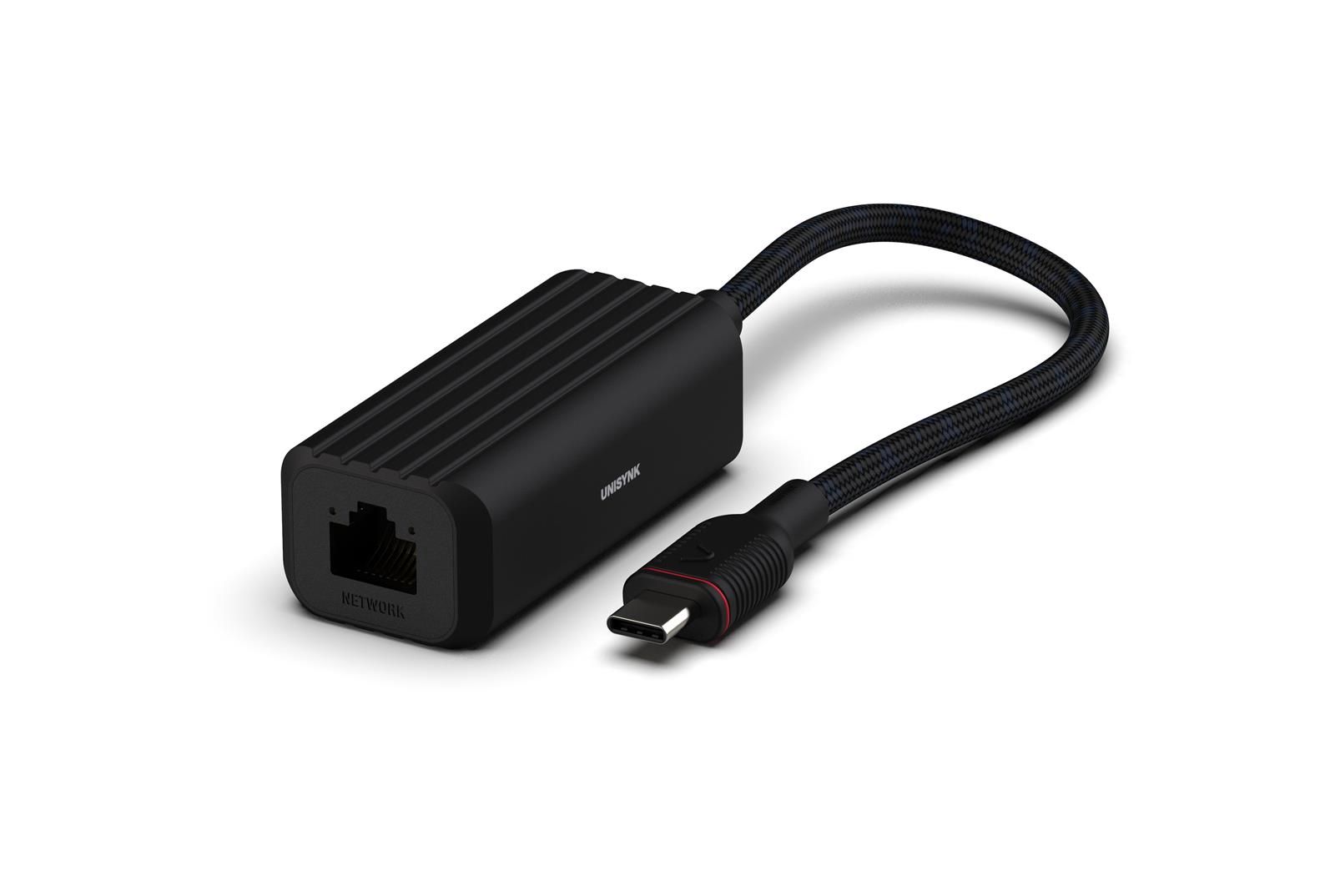 Unisynk USB-C to Network Adapter - Svart | iPad - Generella iPad-tillbehör - Kablar - Adaptrar | AlltMobil
