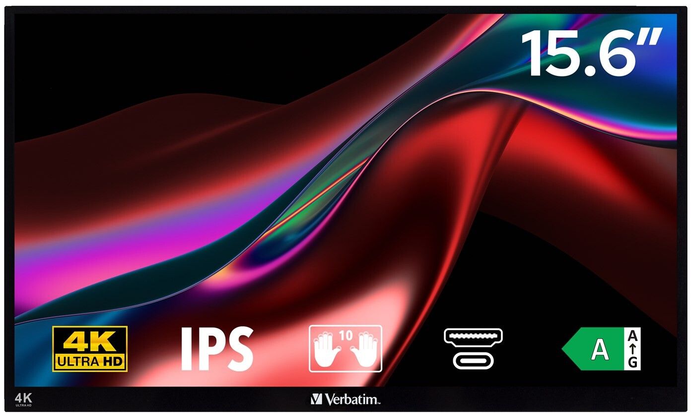 Verbatim Portable Touchscreen Monitor 4K 15.6"