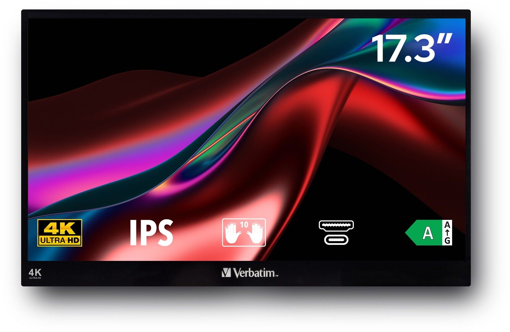 Verbatim Portable Touchscreen Monitor 4K 17.3"