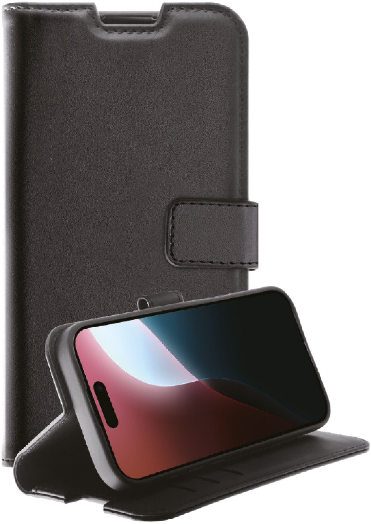 Vivanco Classic Plånboksfodral (iPhone 16 Pro) - Svart | iPhone - iPhone 16 Pro - Skal & fodral - Plånboksfodral | AlltMobil