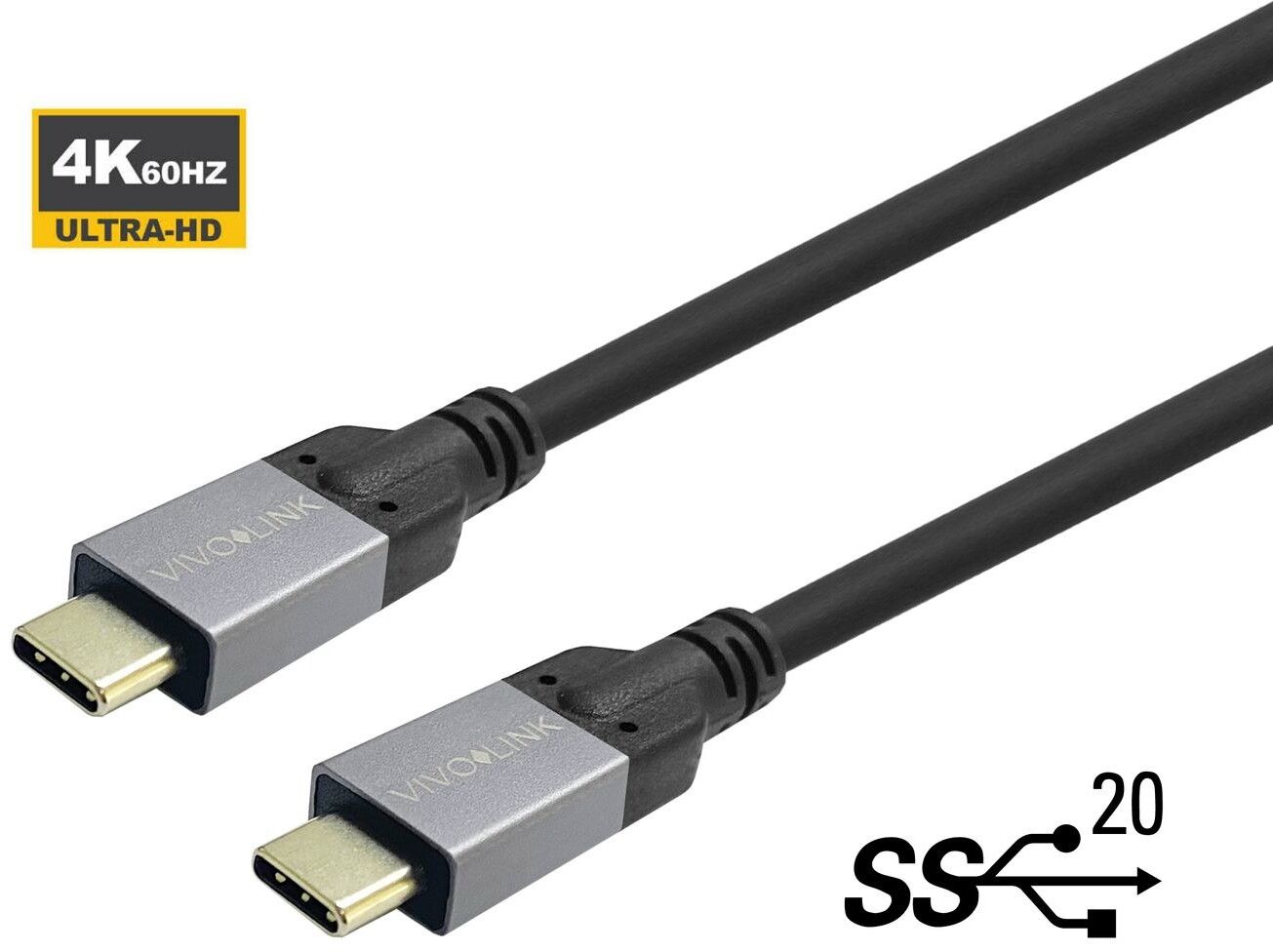 Vivolink USB-C to USB-C Cable - 5 meter