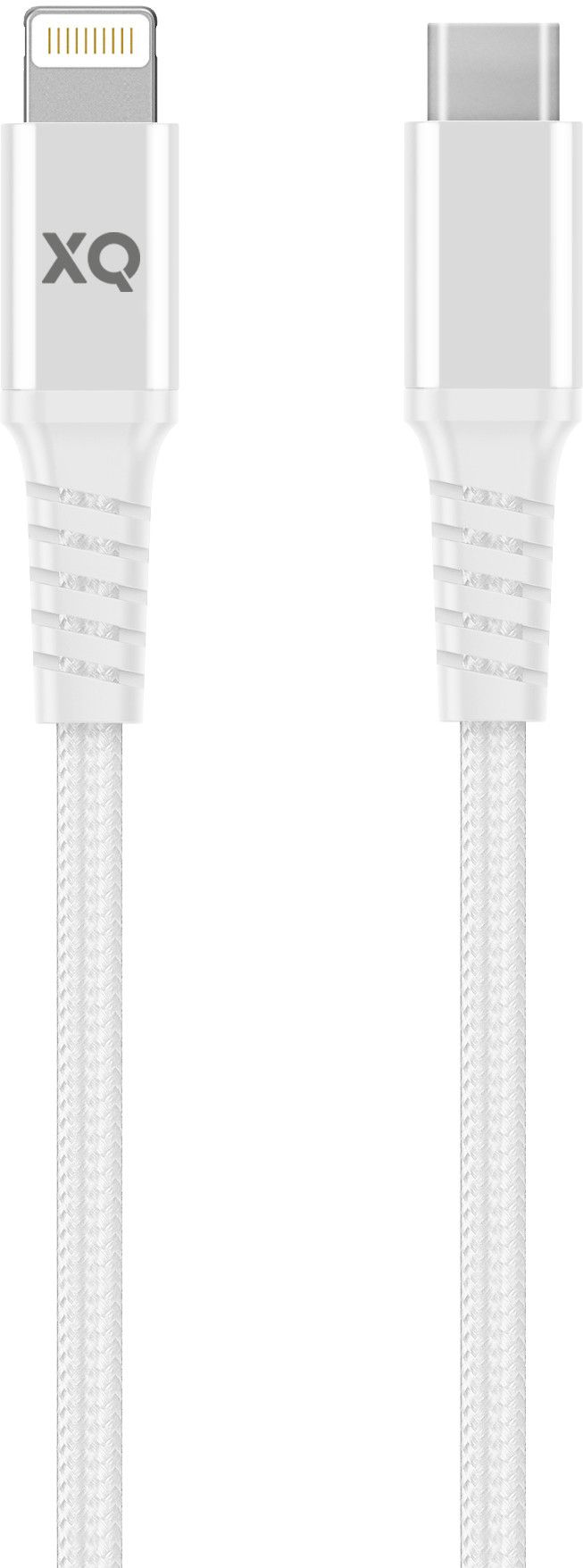 Xqisit Extra Strong Braided USB-C to Lightning Cable - Svart