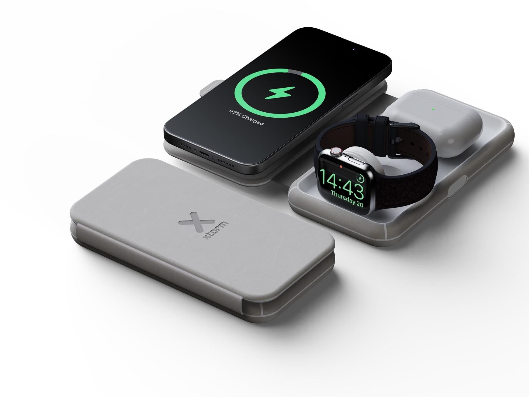 Xtorm XWF31 Foldable Wireless Travel Charger 3in1 | Tillbehör - Laddare - Laddstationer | AlltMobil