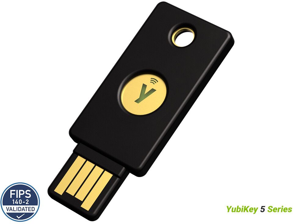 Yubico YubiKey 5 NFC FIPS (USB-A) | Tillbehör - Smarta hem - Säkerhetsnycklar | AlltMobil