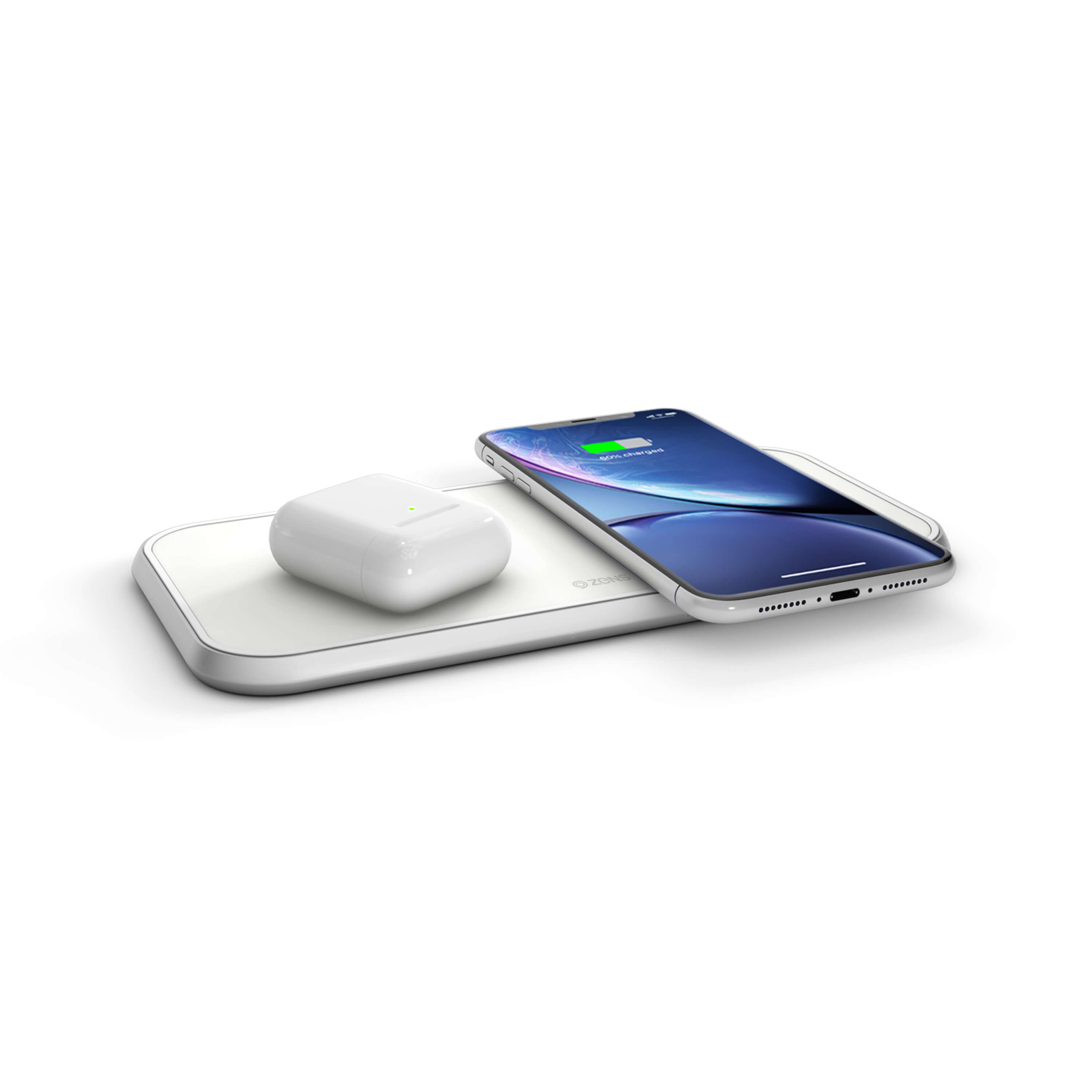 Zens Dual Wireless Charger 10W - Svart